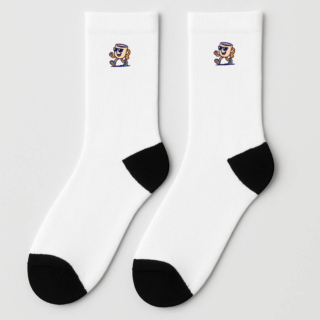 Embroidered Crew Socks