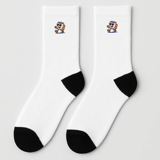 Embroidered Crew Socks